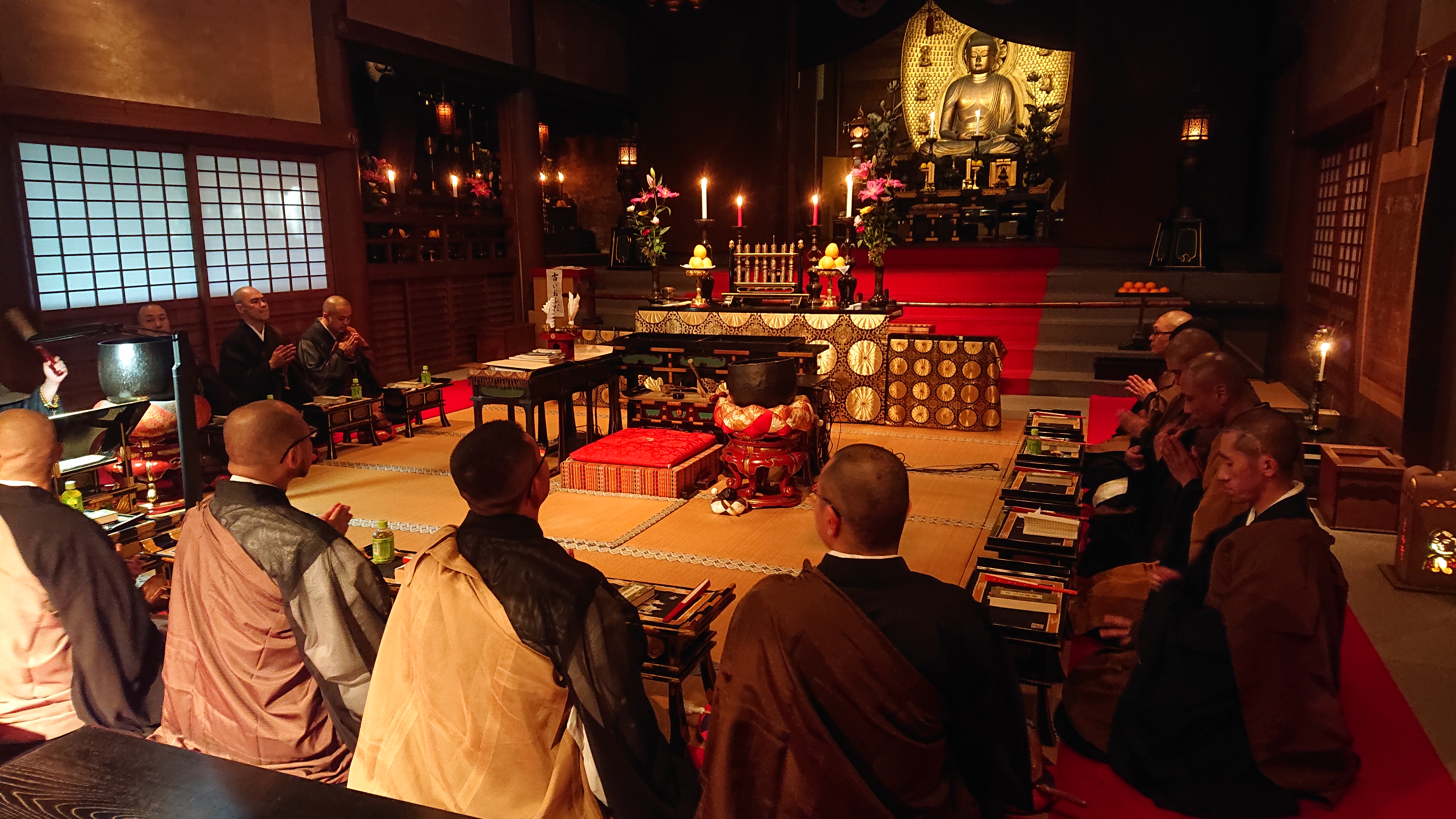 三部経読誦念仏会　於　吉田寺