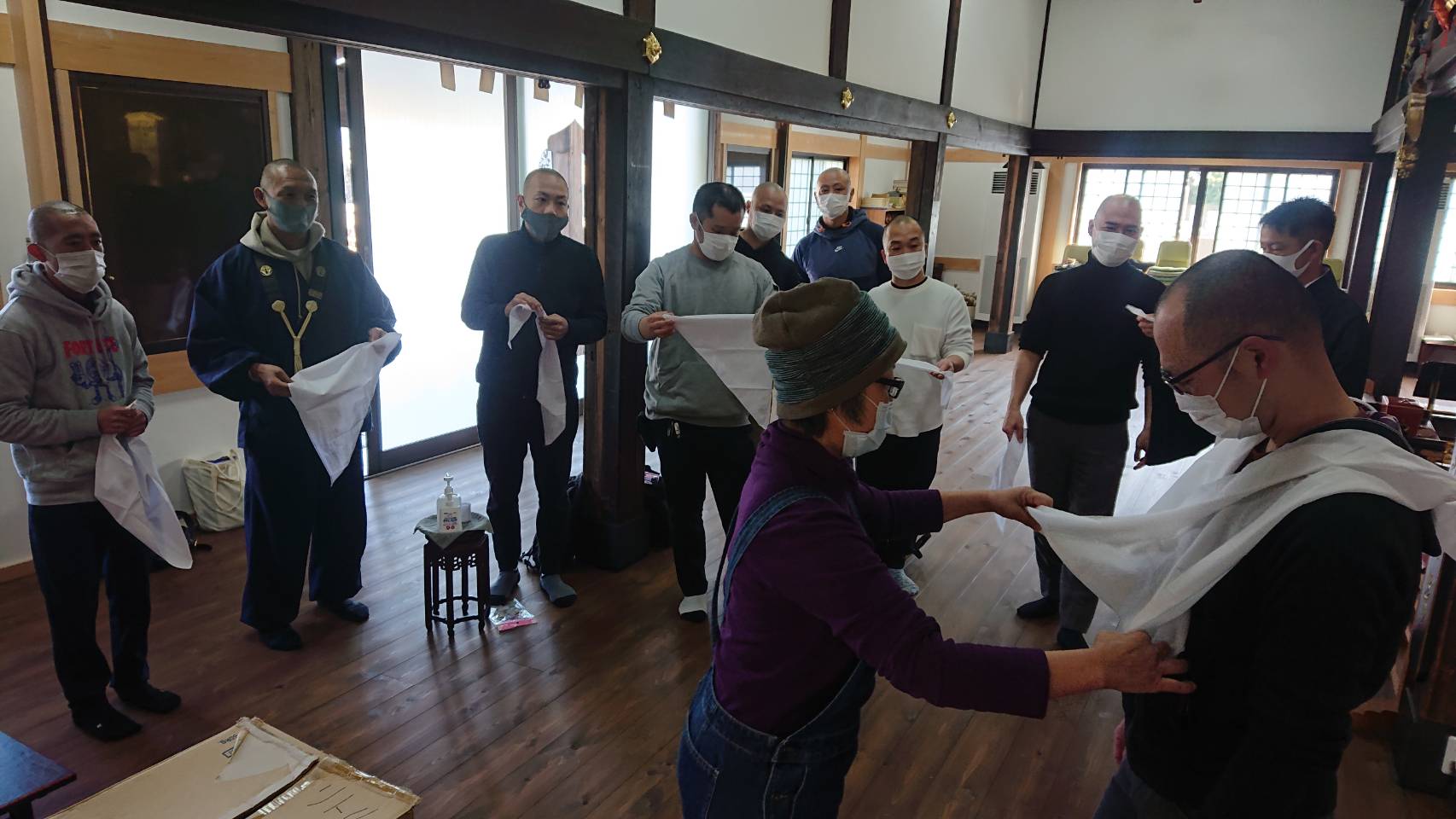 第二回　防災・減災学習会　於　第三組 結崎 極楽寺