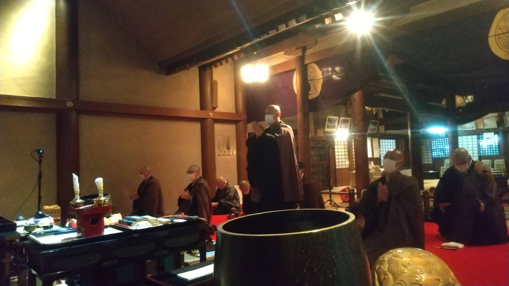 三千礼拝行仏名会　於　二組　斑鳩　吉田寺