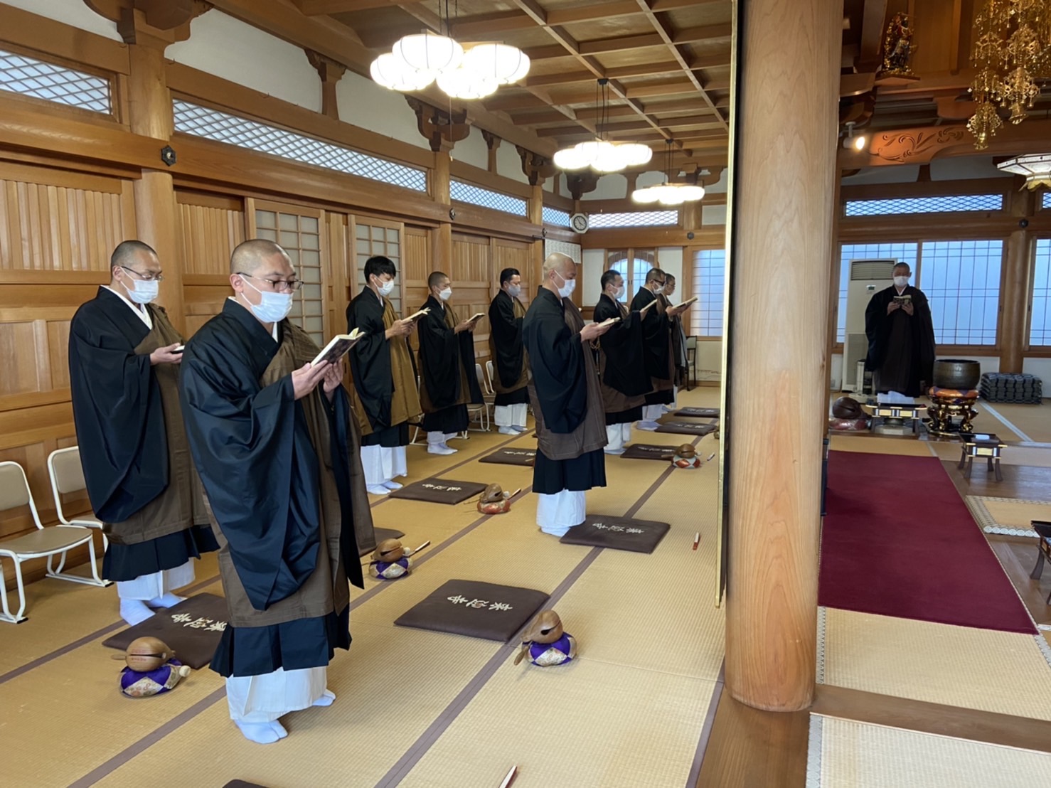 六時礼讃会 於 九組 竹田 来迎寺